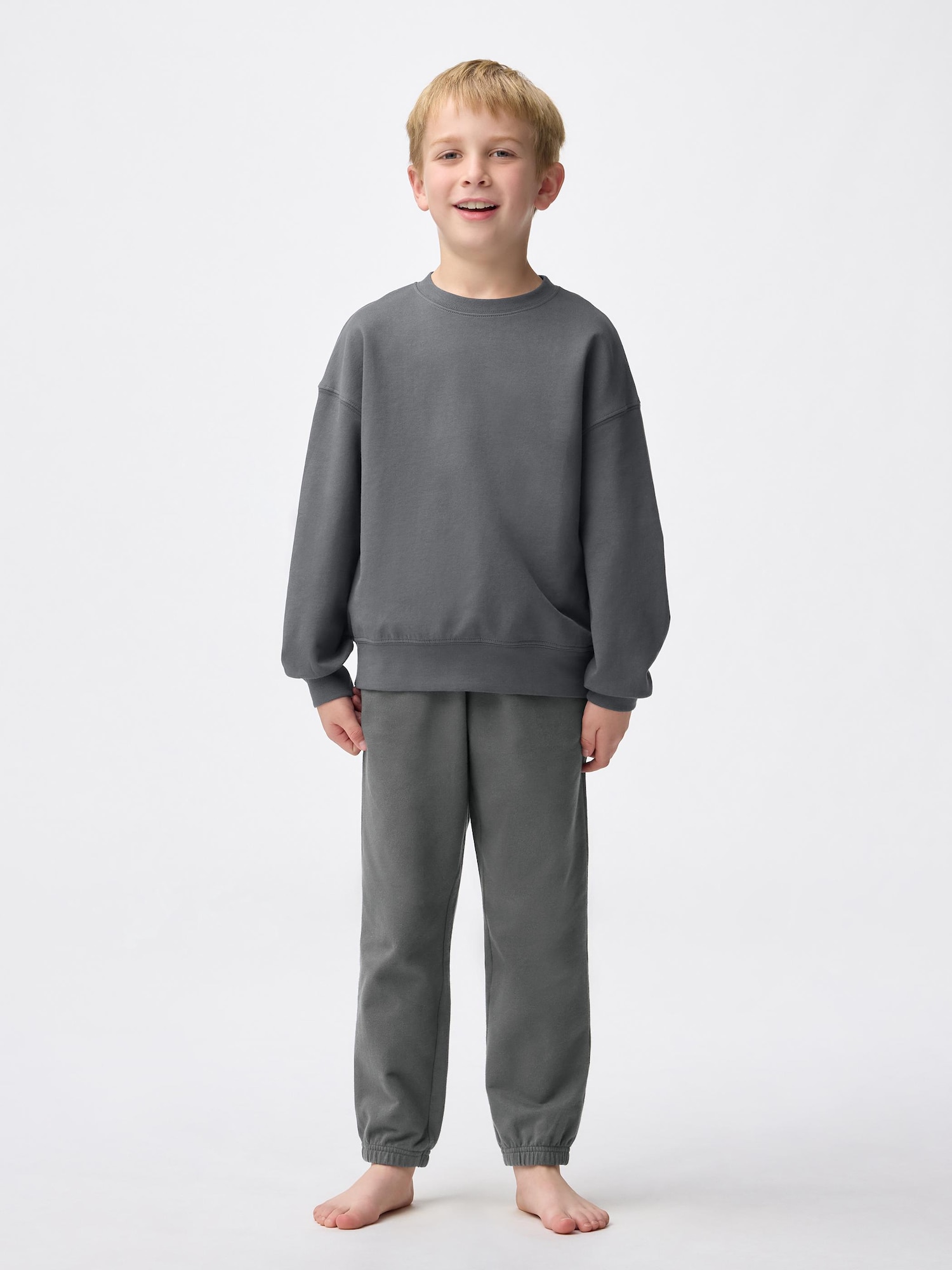 GU公式 | KIDS(男女兼用)コットンスウェットプルオーバー