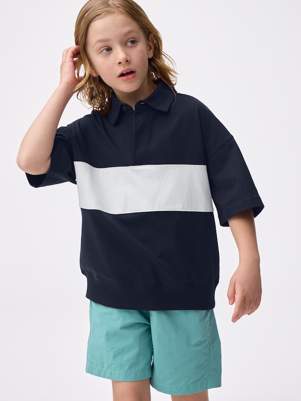 KIDS(男女兼用)スウェT(5分袖)(ラガー)