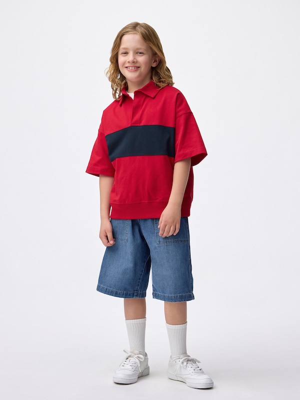 KIDS(男女兼用)スウェT(5分袖)(ラガー)