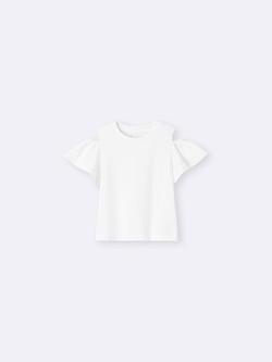 GIRLSフレアスリーブオープンショルダーT