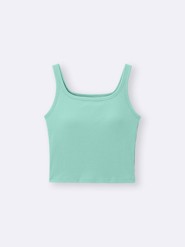 ブラフィールクロップドスクエアネックタンクトップ