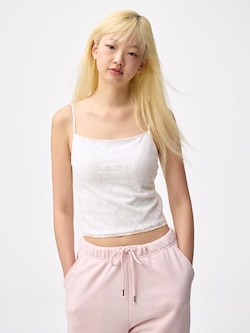 ブラフィールクロップドレースキャミソール