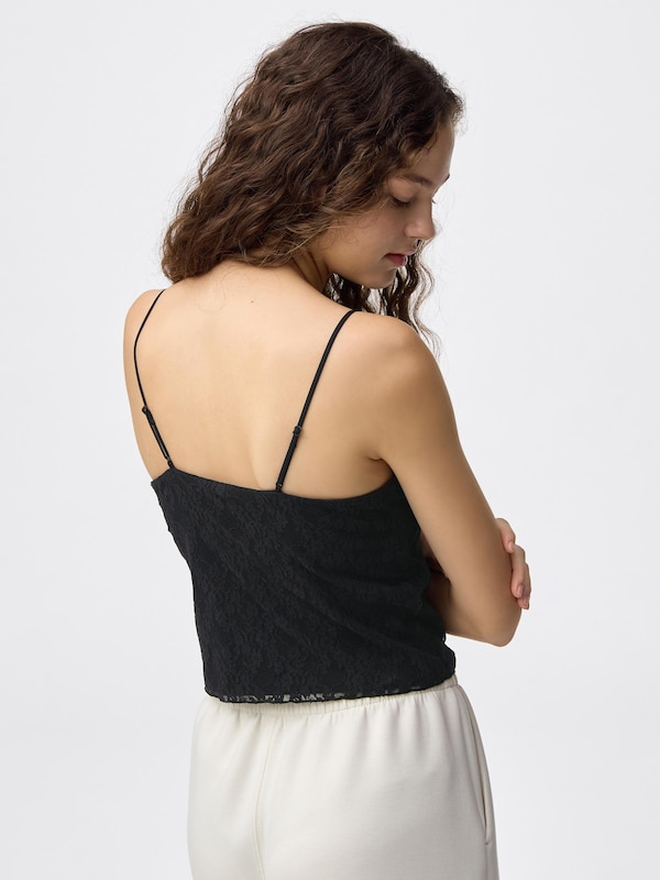 ブラフィールクロップドレースキャミソール