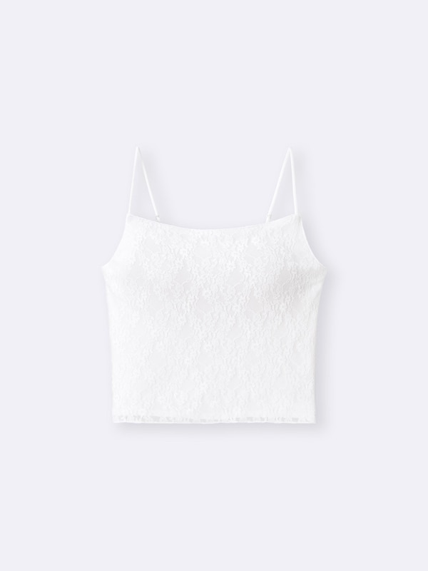 ブラフィールクロップドレースキャミソール