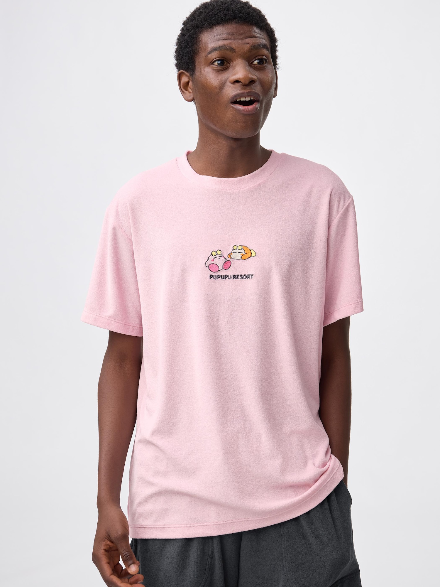 GU公式 | パイルラウンジセット(半袖&ショートパンツ) Kirby(ユニセックス)