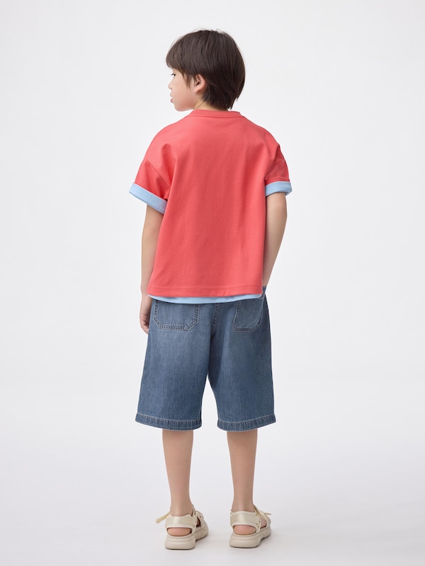 KIDS(男女兼用)デニムバギーショーツ