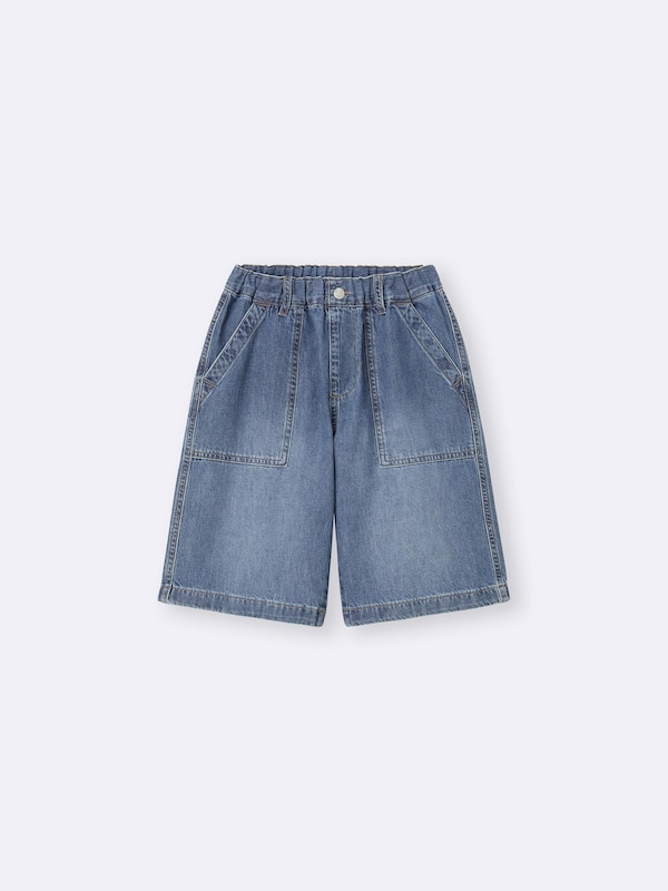 KIDS(男女兼用)デニムバギーショーツ