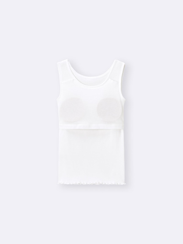 GIRLSブラフィールプチリブタンクトップ