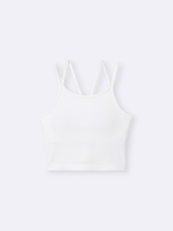 GIRLSブラフィールプチクロップドリブキャミソール