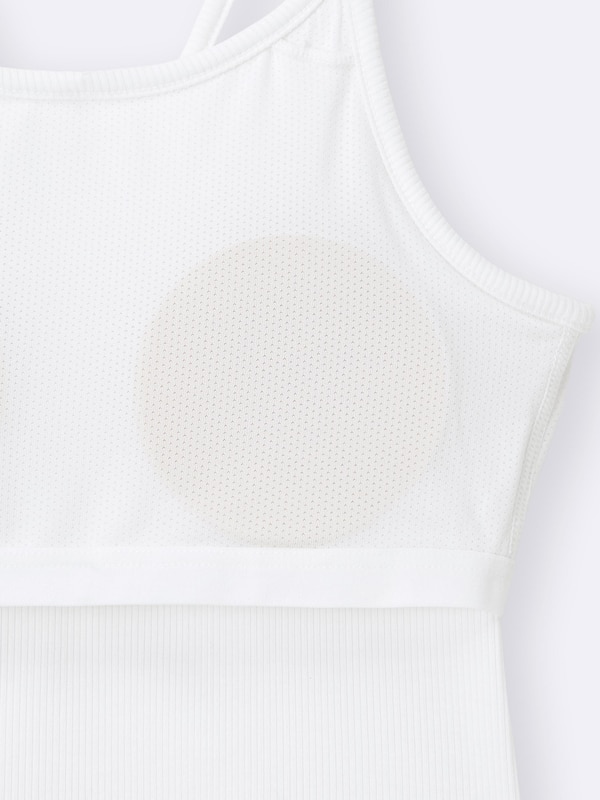 GIRLSブラフィールプチクロップドリブキャミソール