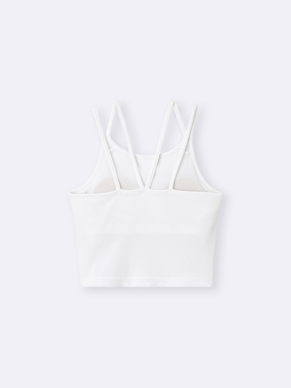 GIRLSブラフィールプチクロップドリブキャミソール