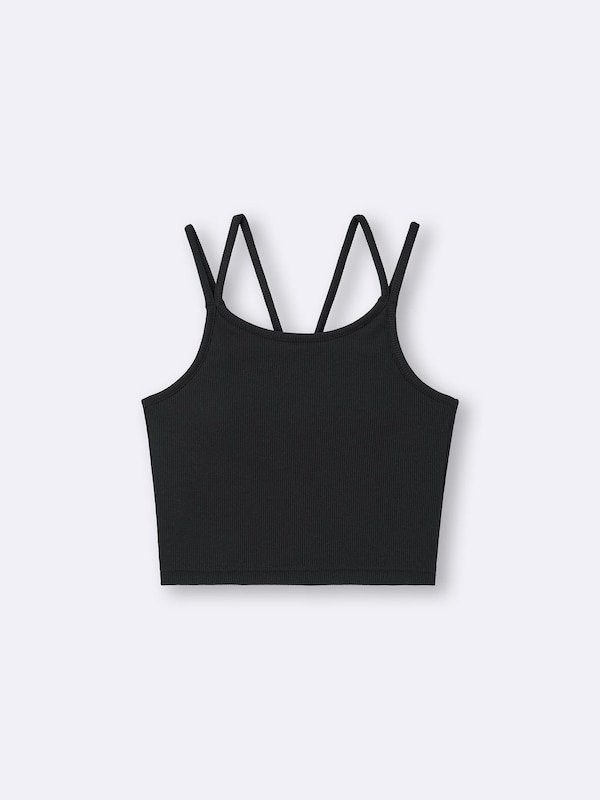 GIRLSブラフィールプチクロップドリブキャミソール