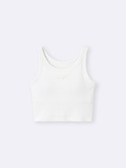 GIRLSブラフィールプチクロップドリブタンクトップ