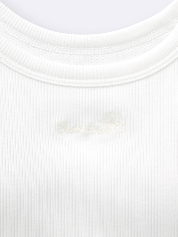 GIRLSブラフィールプチクロップドリブタンクトップ