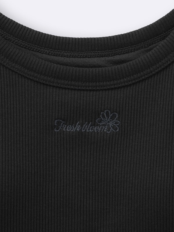 GIRLSブラフィールプチクロップドリブタンクトップ