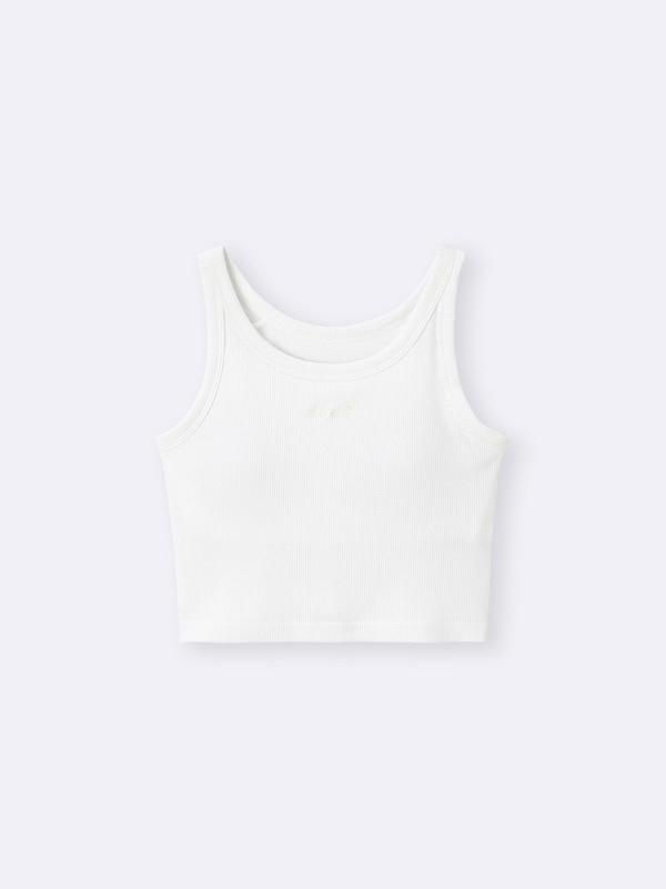 GIRLSブラフィールプチクロップドリブタンクトップ