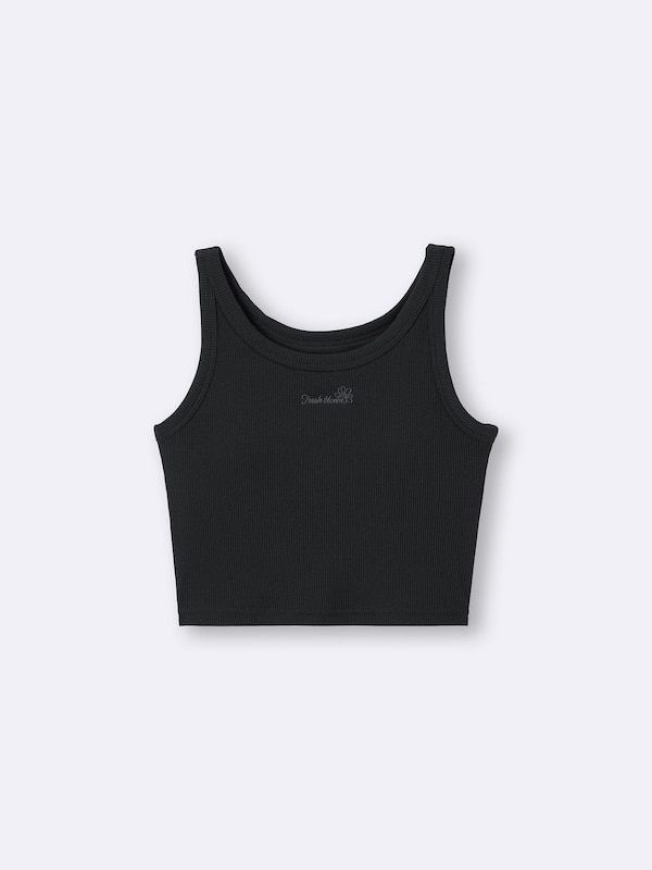 GIRLSブラフィールプチクロップドリブタンクトップ