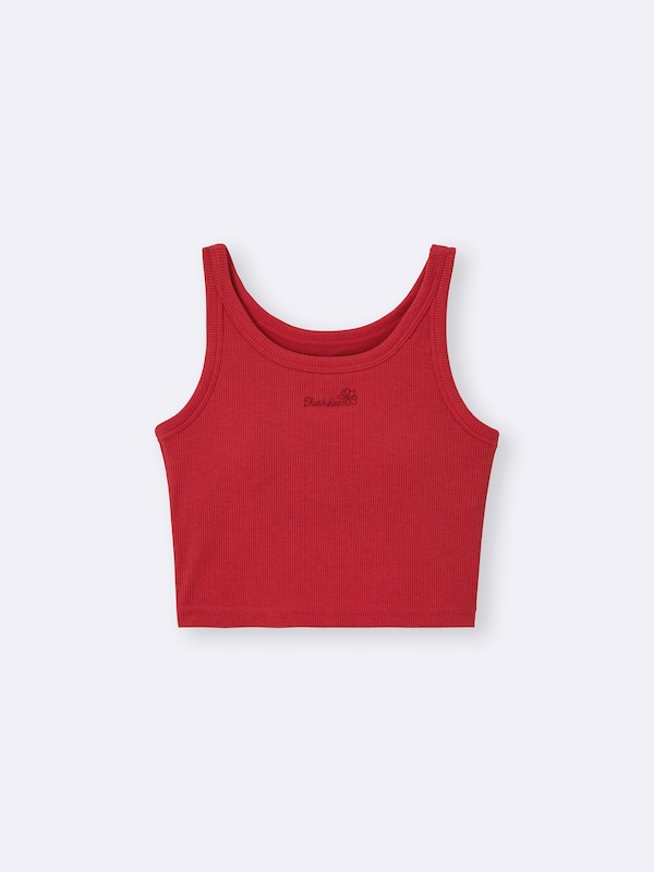 GIRLSブラフィールプチクロップドリブタンクトップ