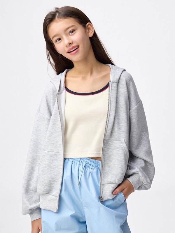 GIRLSブラフィールプチクロップドバイカラーキャミソール