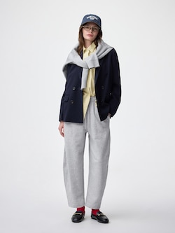 スウェットバレルアンクルパンツ(丈標準64.0～68.0cm)