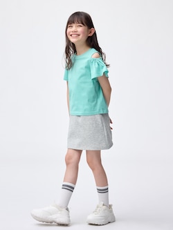 GIRLSパフスウェットミニスコート