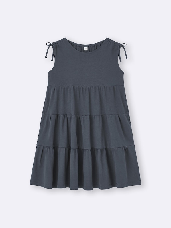GIRLSカットソーティアードワンピース