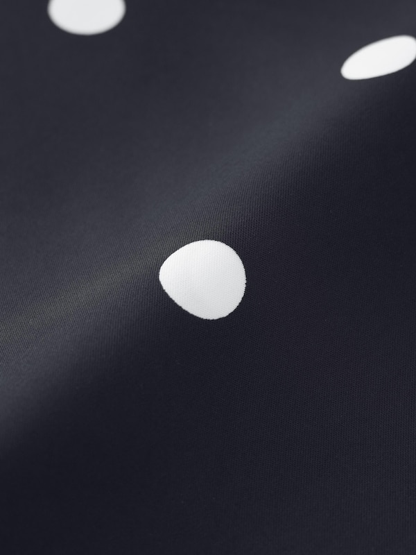 サテンドットフレアスカート