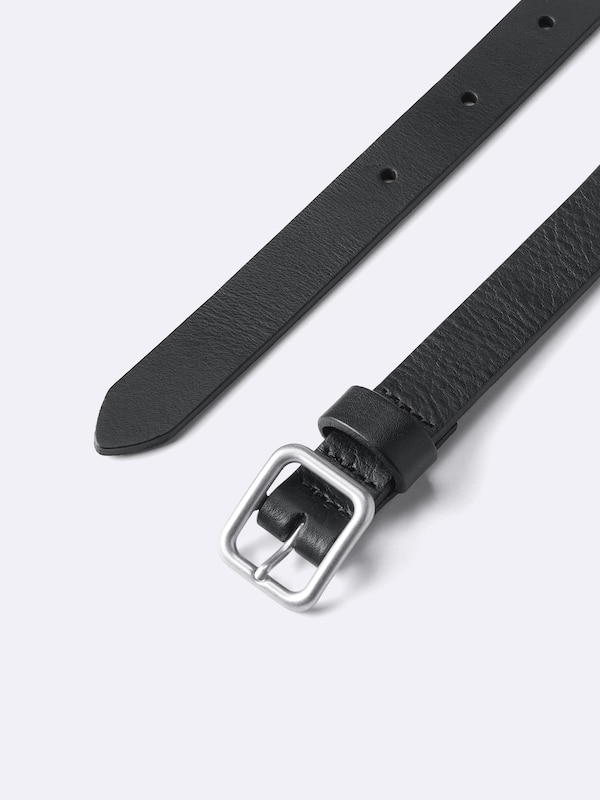 レザーダブルラインスタッズベルト