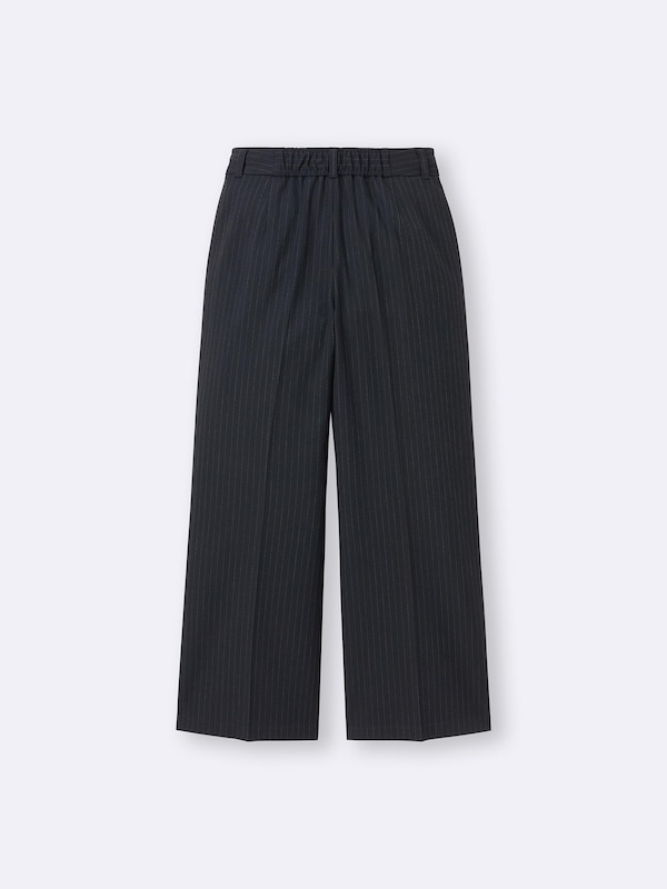 タックワイドパンツ(ストライプ)(丈標準70.0～74.0cm)