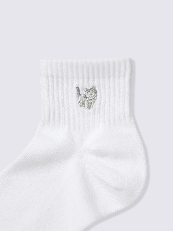 アンクルソックス(刺繍)ST