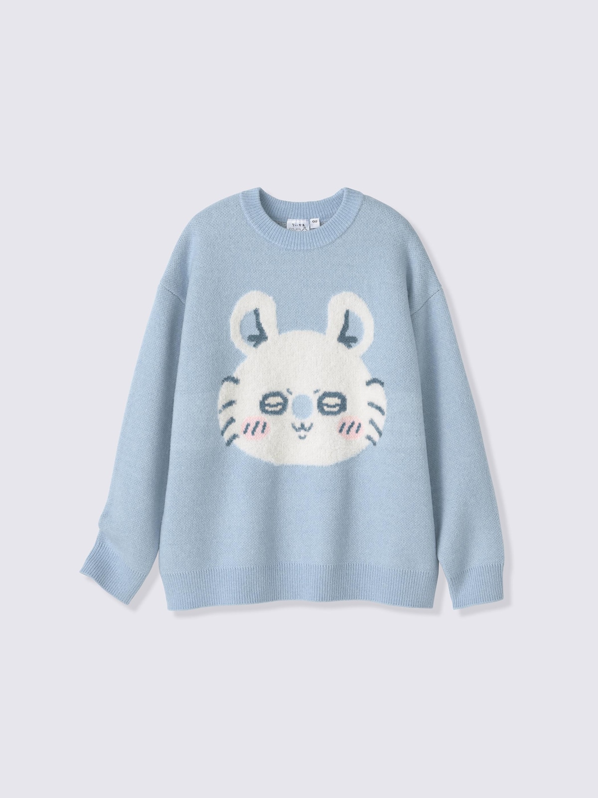 GU ジャカードセーター CHIIKAWA（ブルー）の公式商品画像