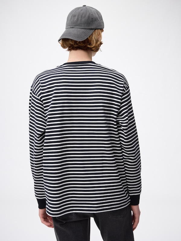 ヘビーウェイトクルーネックT(ボーダー)