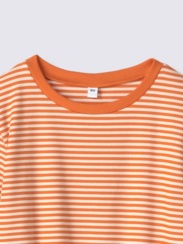 TEENリブクロップドボーダーT JRUL