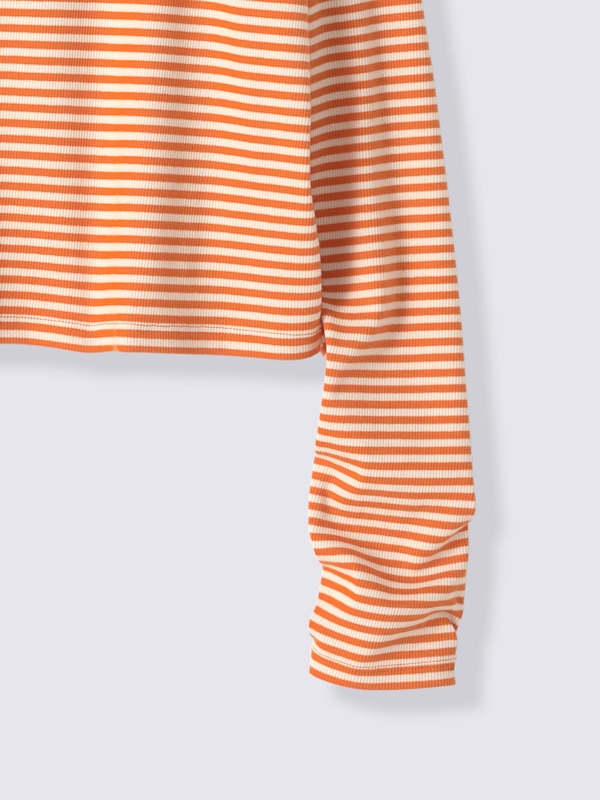 TEENリブクロップドボーダーT JRUL