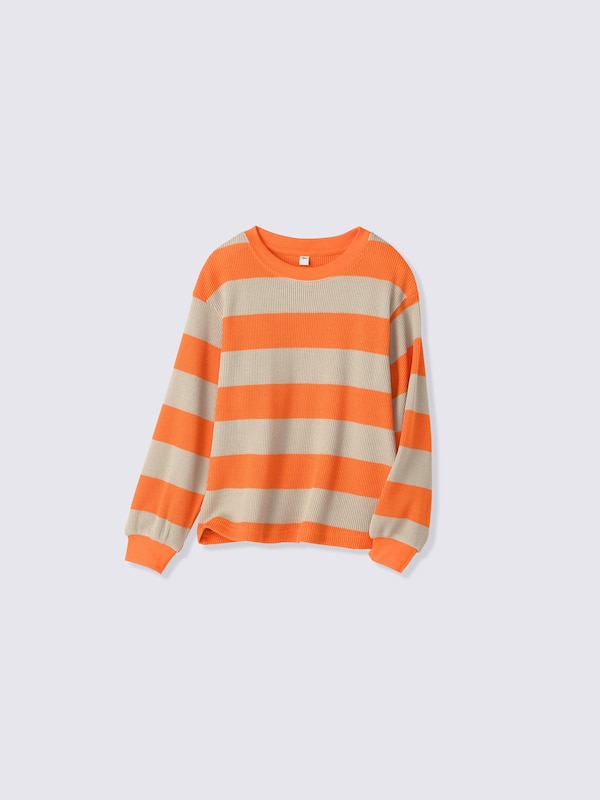 KIDSワッフルボーダーT(長袖)UL