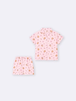 GIRLSサテンパジャマ(半袖&ショートパンツ) Sanrio characters
