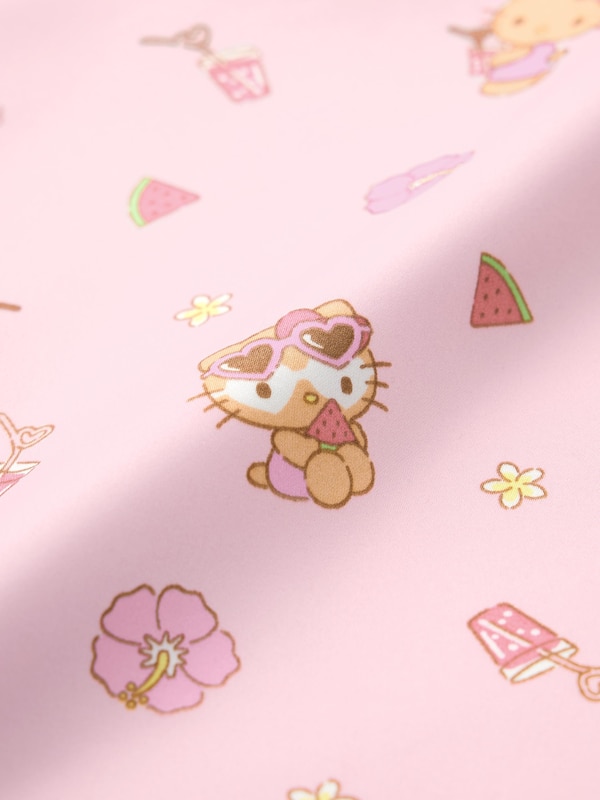 GIRLSサテンパジャマ(半袖&ショートパンツ) Sanrio characters
