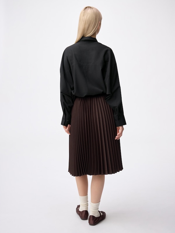 プリーツミディスカート+E