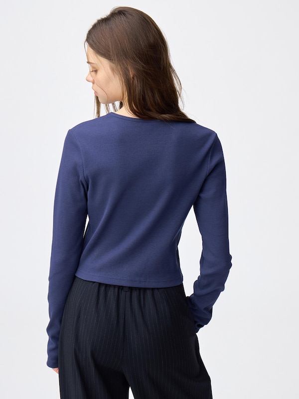 リブクロップドT(長袖)