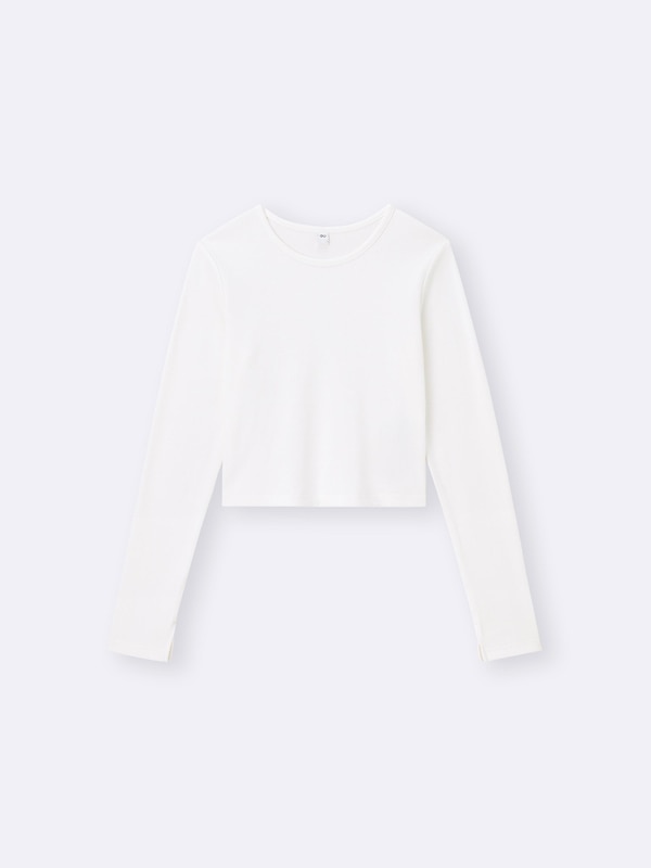 リブクロップドT(長袖)