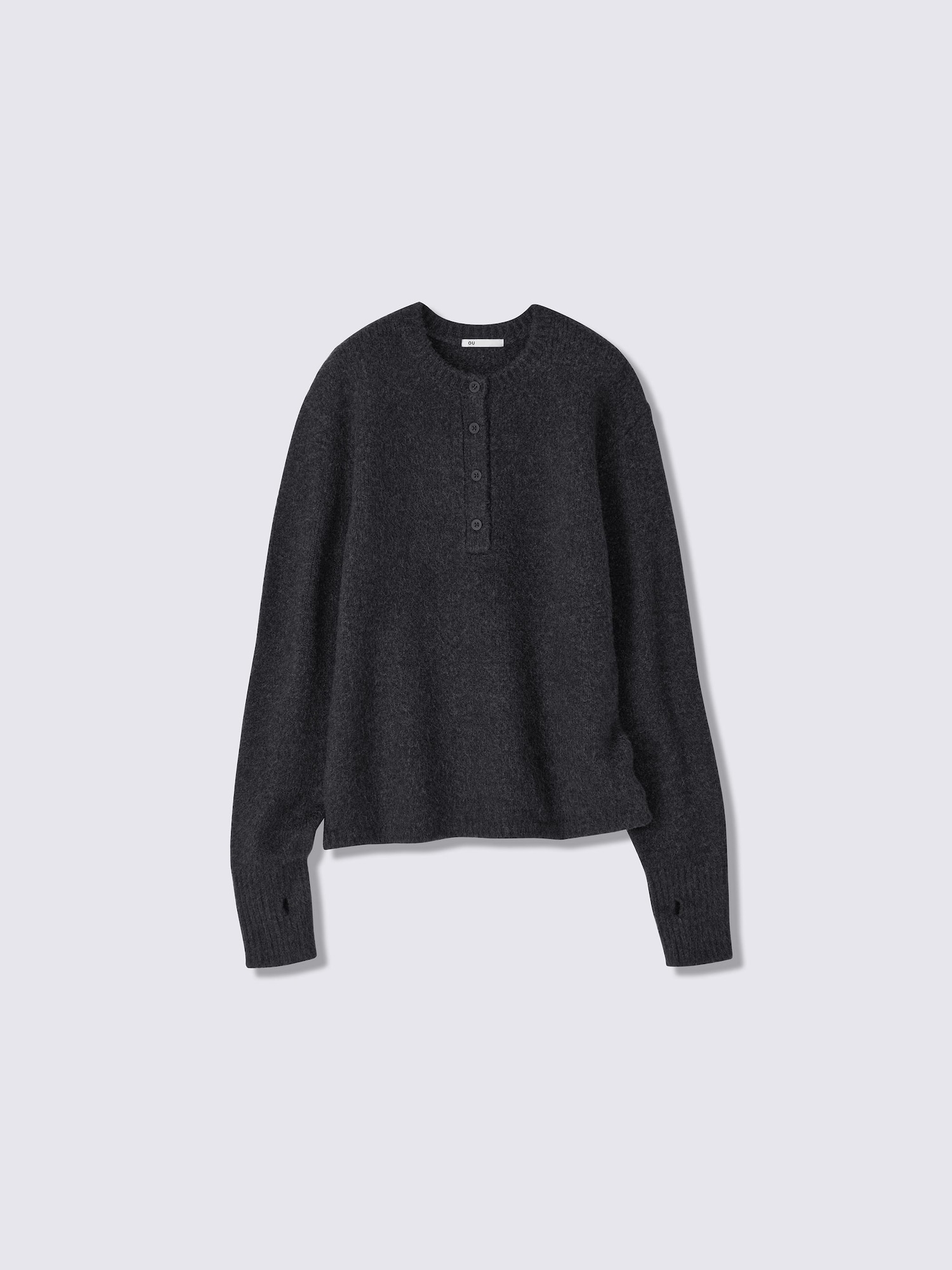TEENパフィータッチニットヘンリーネックセーターJR UL