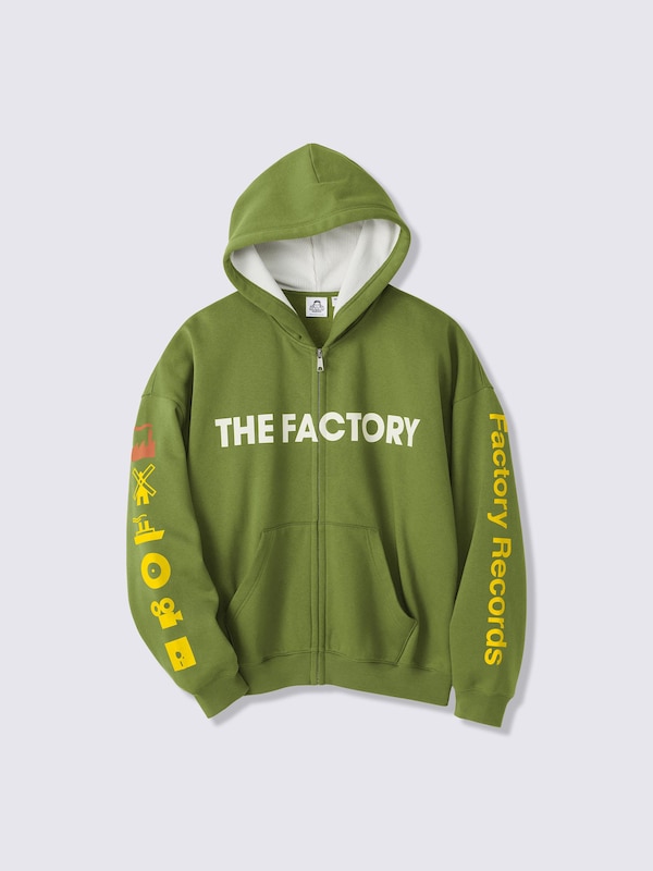 ヘビーウェイトスウェットフルジップパーカ Factory Records PF