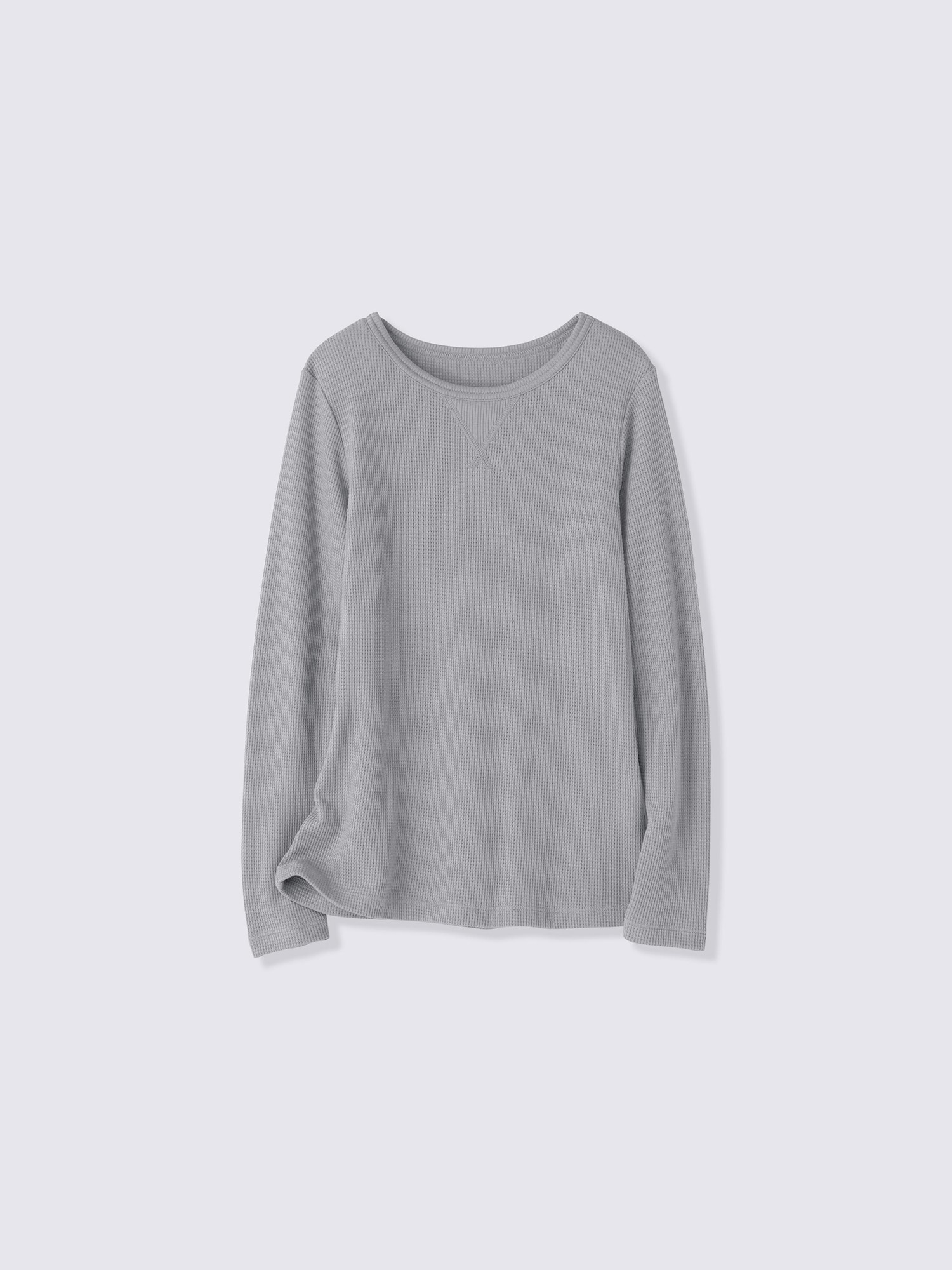 KIDSウォームワッフルクルーネックT(長袖)UL