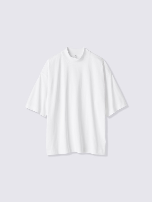 オーバーサイズモックネックT(5分袖)ST