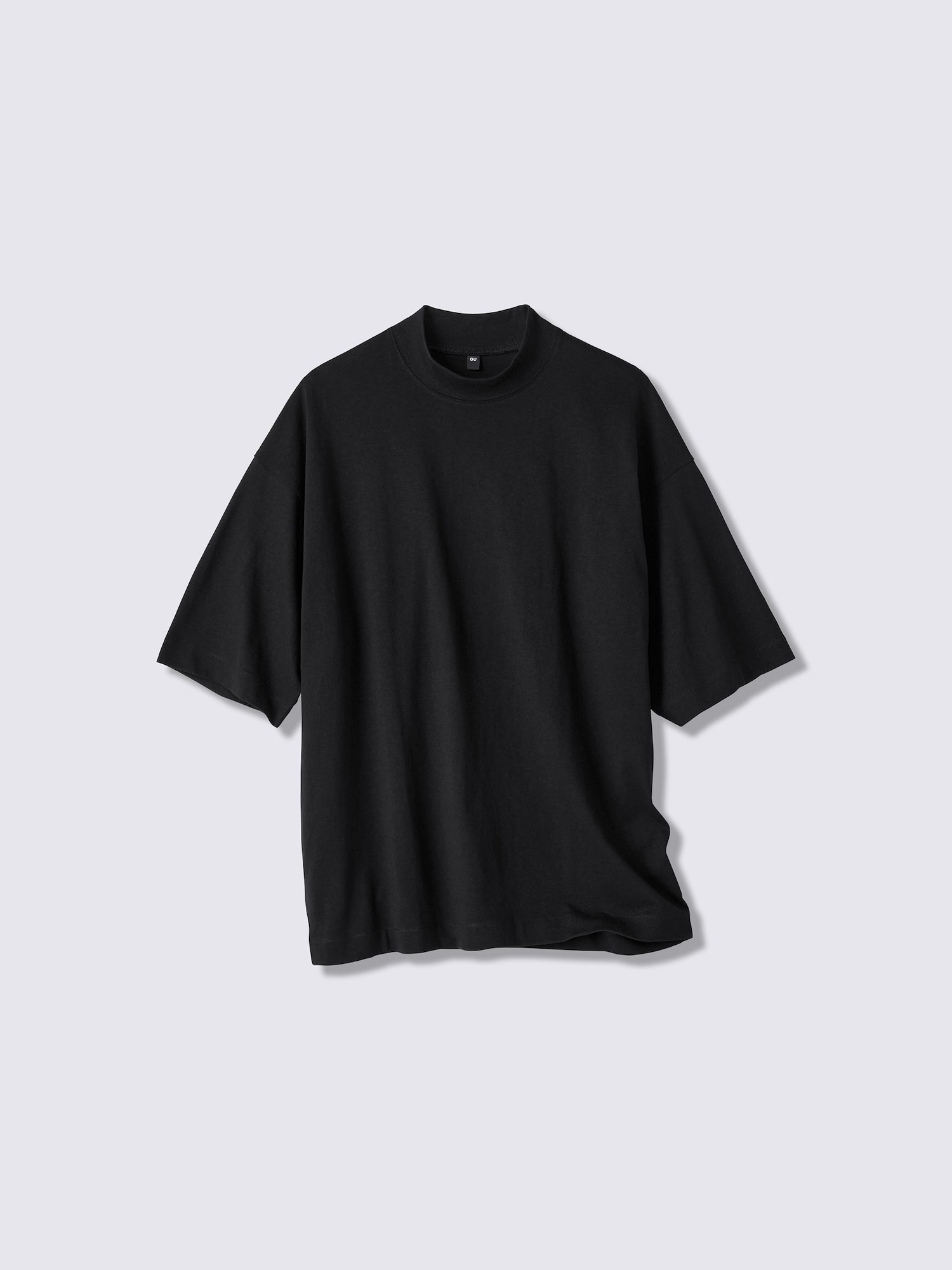 GU公式 | オーバーサイズモックネックT(5分袖)ST(メンズ)