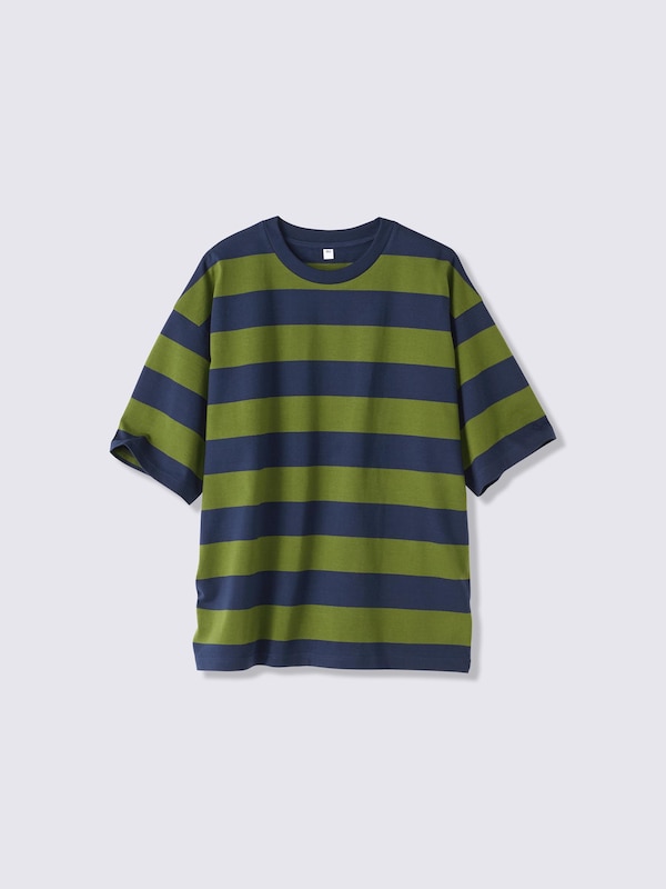 コットンボクシーT(5分袖)(ボー ダー)PF