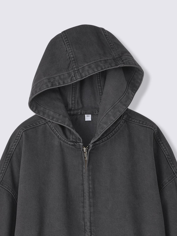 TEENデニムフーディブルゾンJR UL