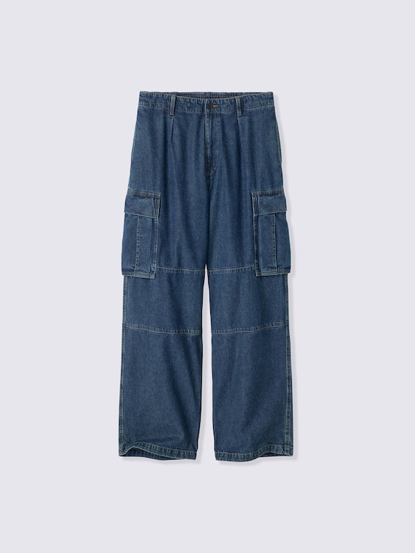 デニムワイドカーゴパンツ UL(丈長め)