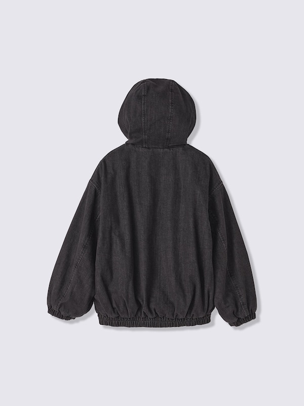KIDSデニムパデッドジップアップパーカUL
