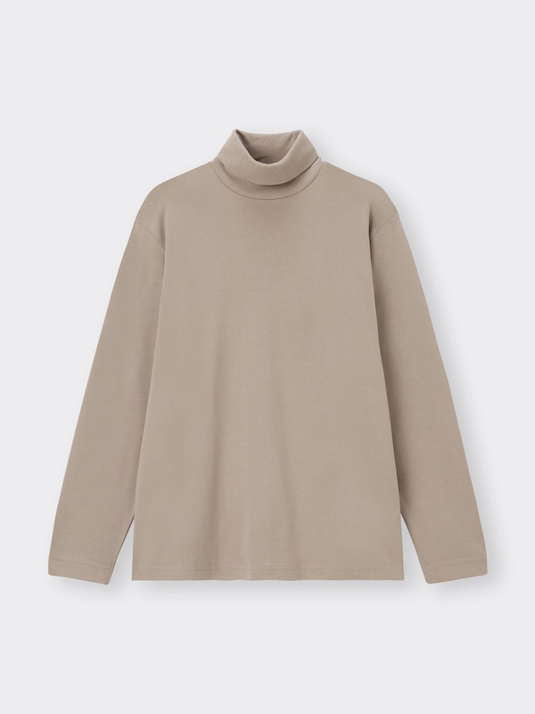 Soft Cotton Turtleneck T-Shirt